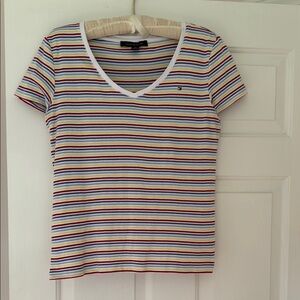 Tommy Hilfiger Women's Multicolor Striped Tee